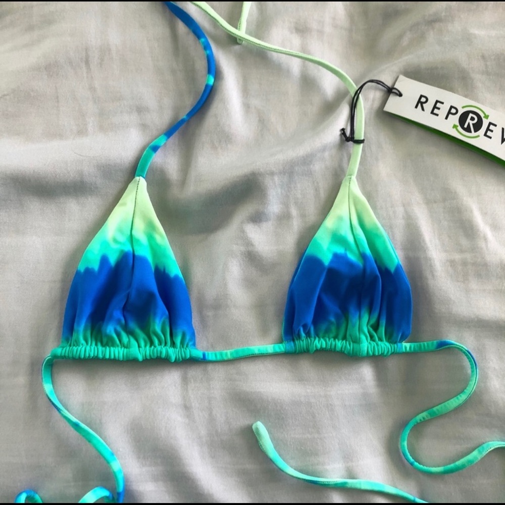 VDM Blue/Green Tie Dye Swim Top